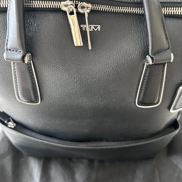Tumi Structured Pebble Faux Leather Executive Travel Backpack main image 6